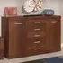 Florence Imperial 2 Door 5 Drawer Sideboard - Dark Mahogany