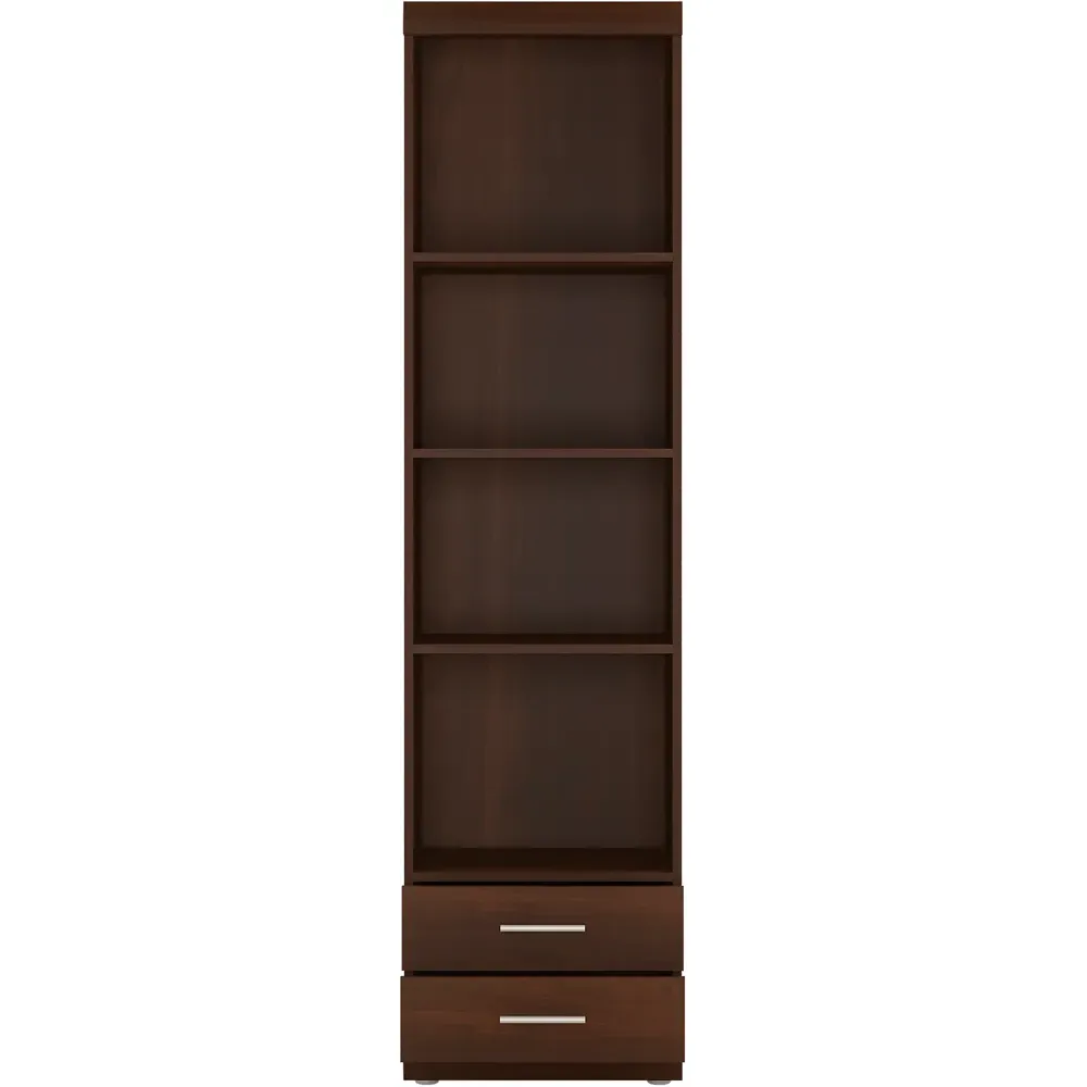 Florence Imperial 2 Drawer Narrow Cabinet - Dark Mahogany