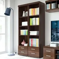 Florence Imperial 2 Drawer Narrow Cabinet - Dark Mahogany