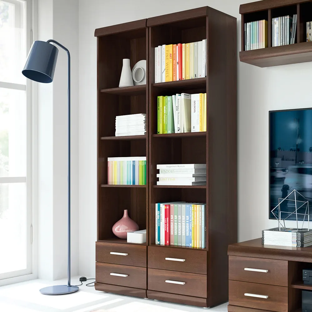 Florence Imperial 2 Drawer Narrow Cabinet - Dark Mahogany image