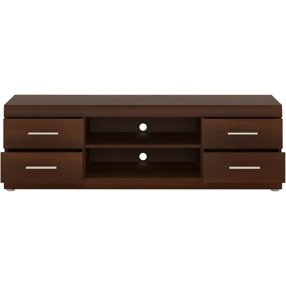 Florence Imperial 4 Drawer Wide TV Unit - Red, Mahogany