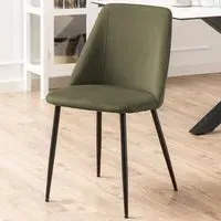Florence Ines Set of 4 Dining Chairs - Olive Green