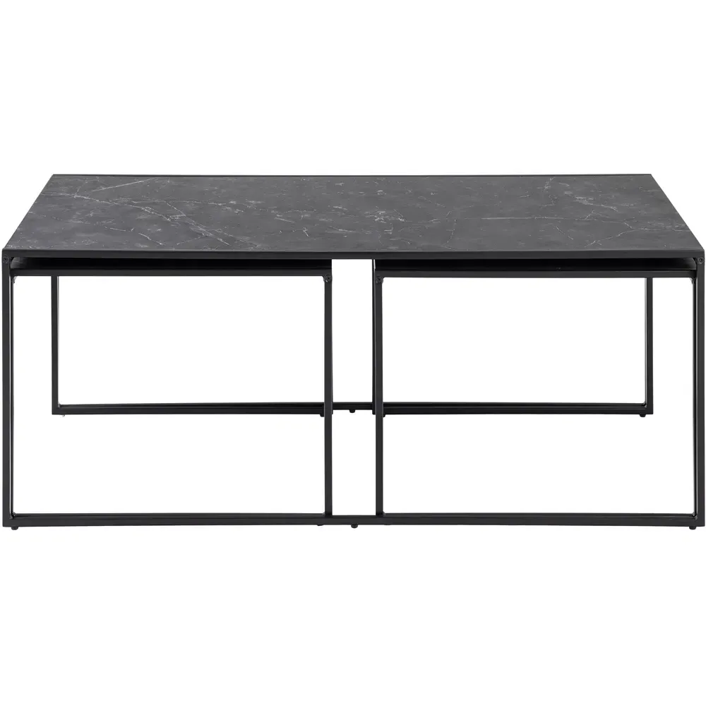 Florence Infinity Nest of Tables Set of 3 - Black