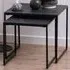 Florence Infinity Square Nest of Tables Set of 2 - Black