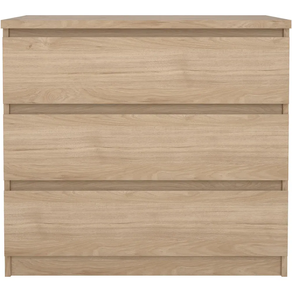 Florence Jackson 3 Drawer Chest of Drawers - Hickory Oak
