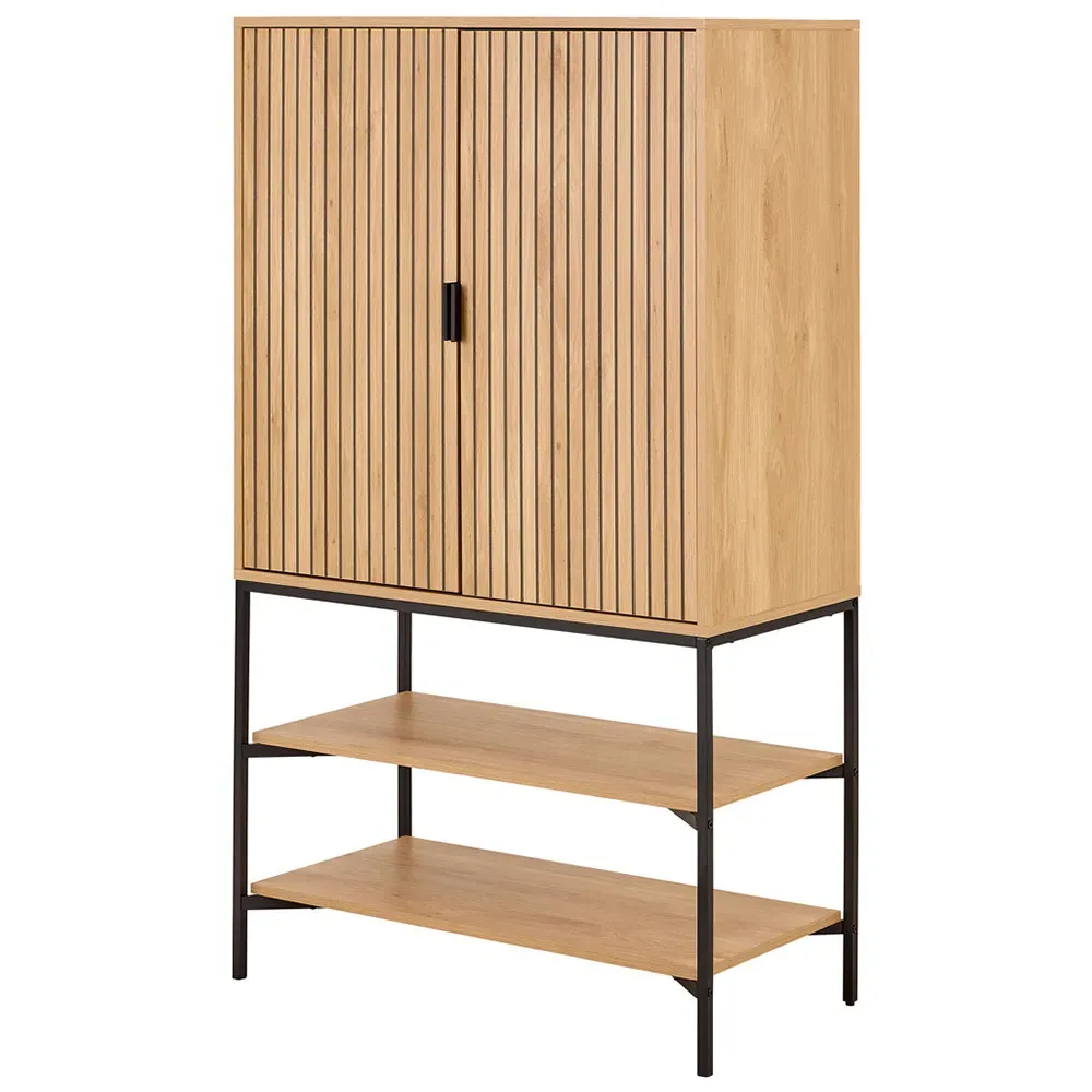 Florence Jaipur 2 Door Storage Cabinet - Oak
