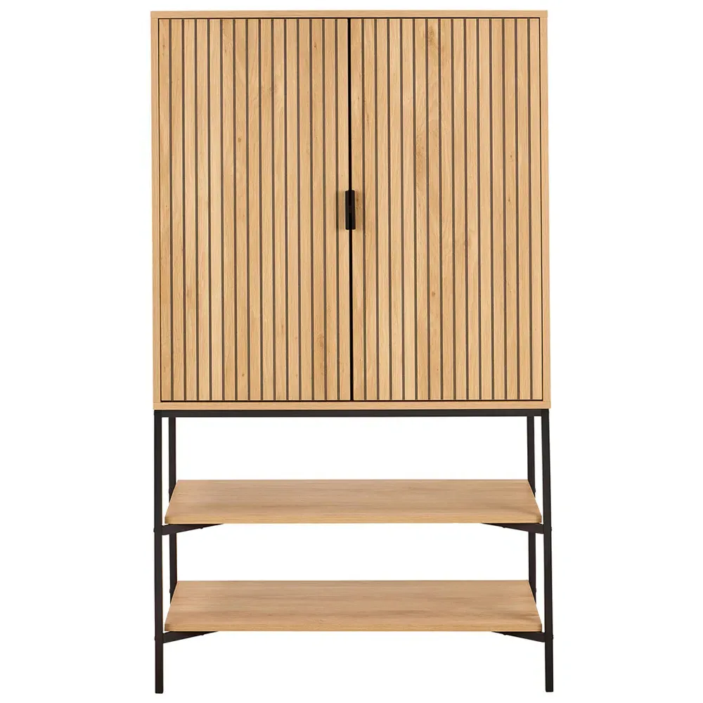 Florence Jaipur 2 Door Storage Cabinet - Oak