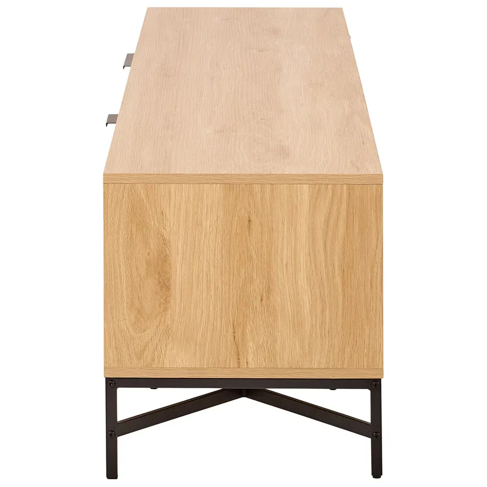 Florence Jaipur 3 Door TV Unit - Oak