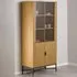 Florence Jaipur 4 Door Display Cabinet - Oak
