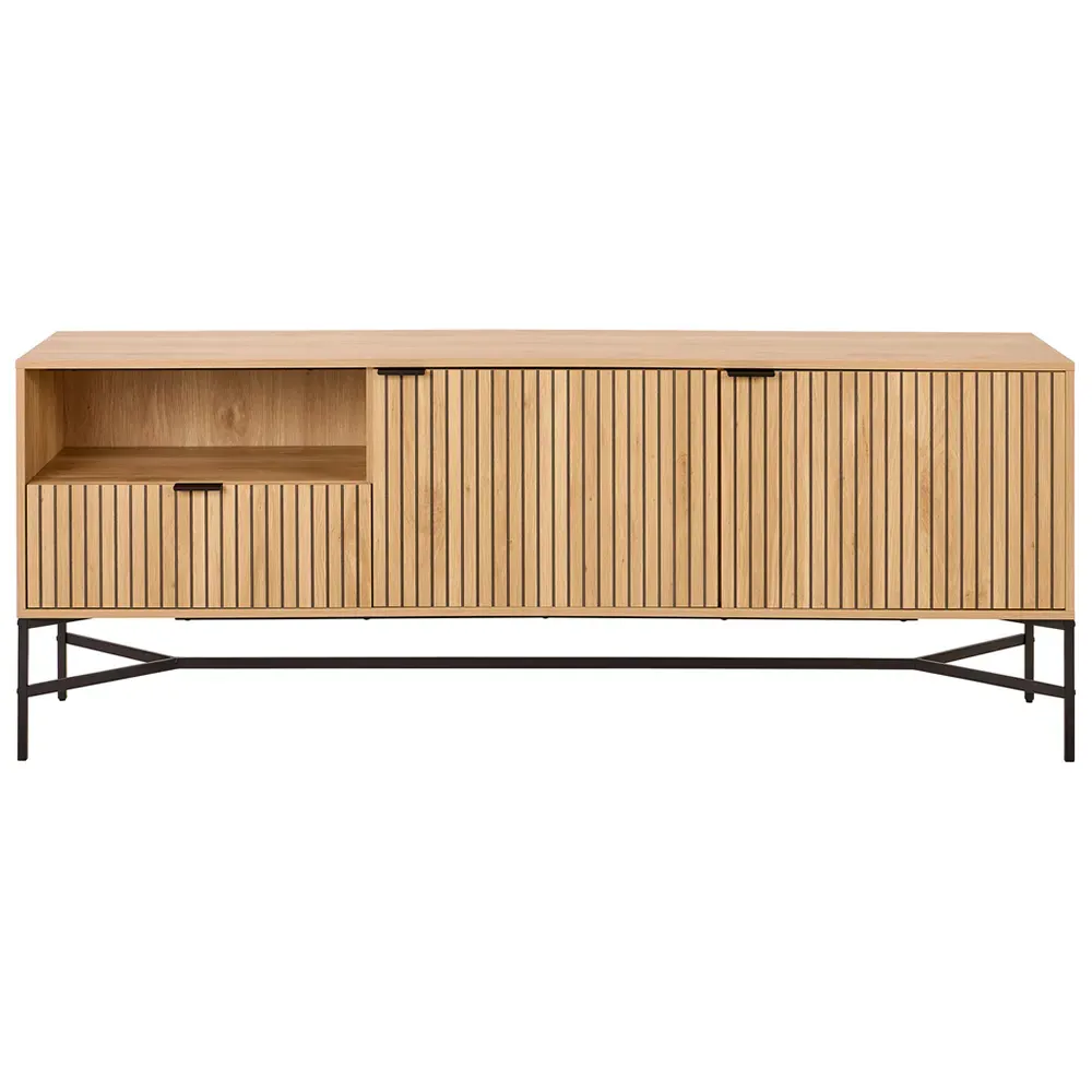 Florence Jaipur Sideboard with Drawer - Oak, Black