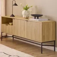 Florence Jaipur Sideboard with Drawer - Oak, Black