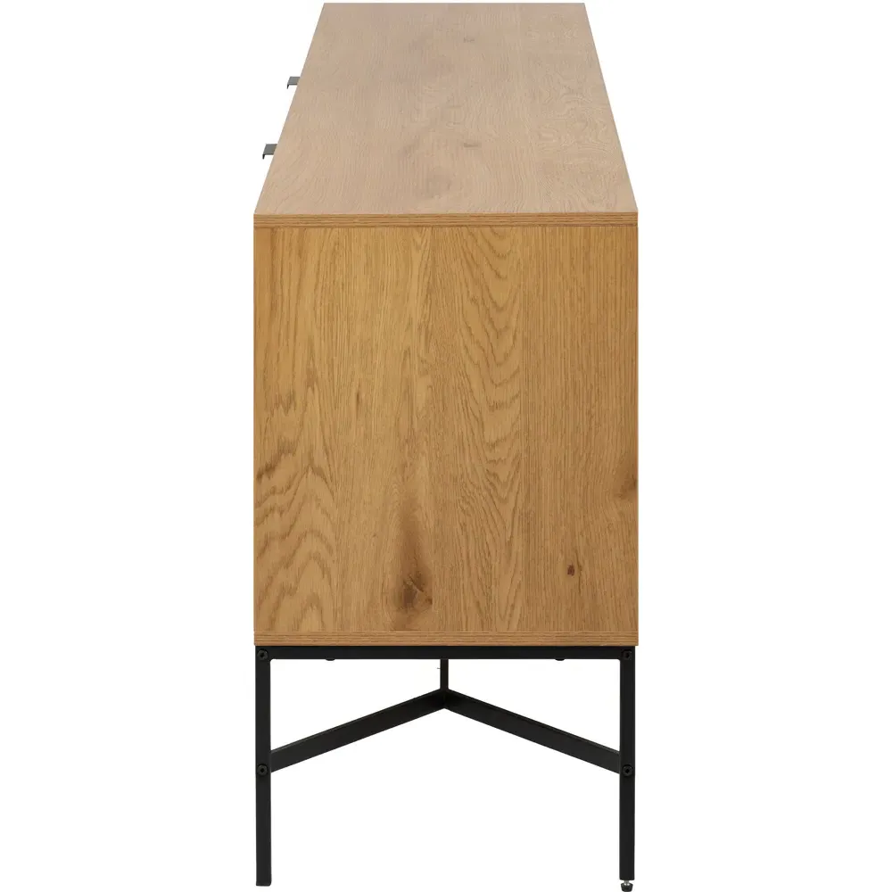 Florence Jaipur Sideboard with Drawer - Wild Oak, Black