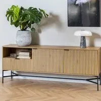 Florence Jaipur Sideboard with Drawer - Wild Oak, Black