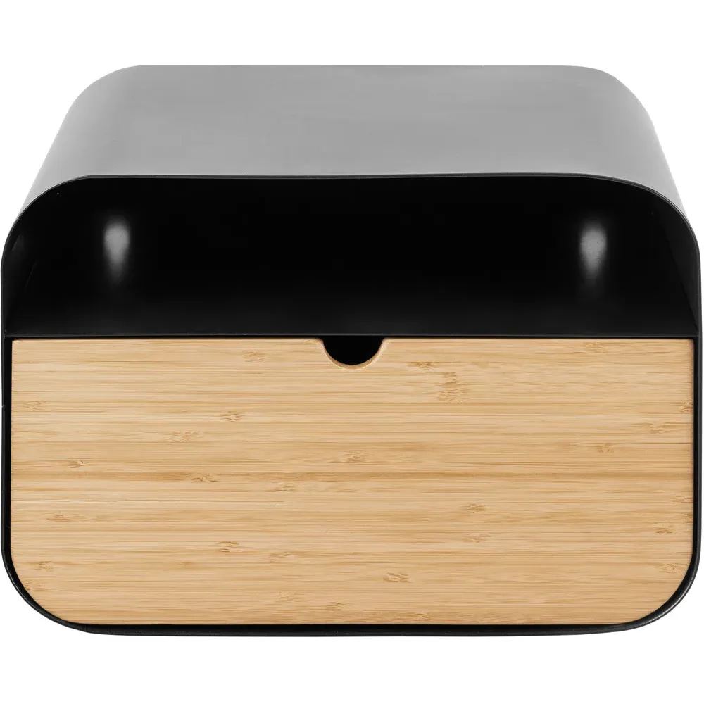 Florence Joliet Wall Mounted Bedside Table - Black, Bamboo