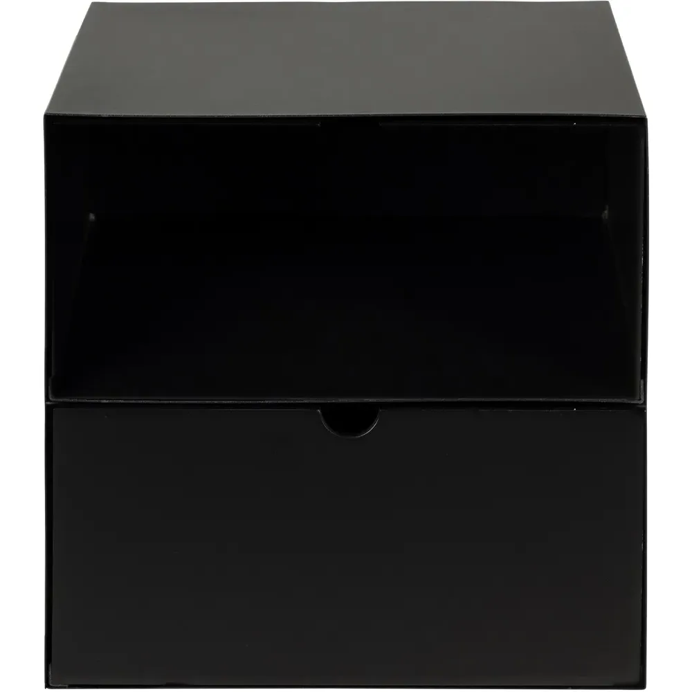 Florence Joliet Wall Mounted Bedside Table - Matt Black