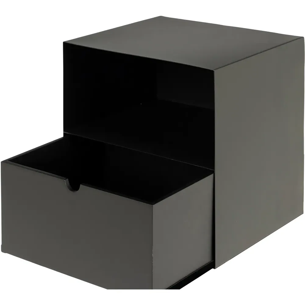 Florence Joliet Wall Mounted Bedside Table - Matt Black