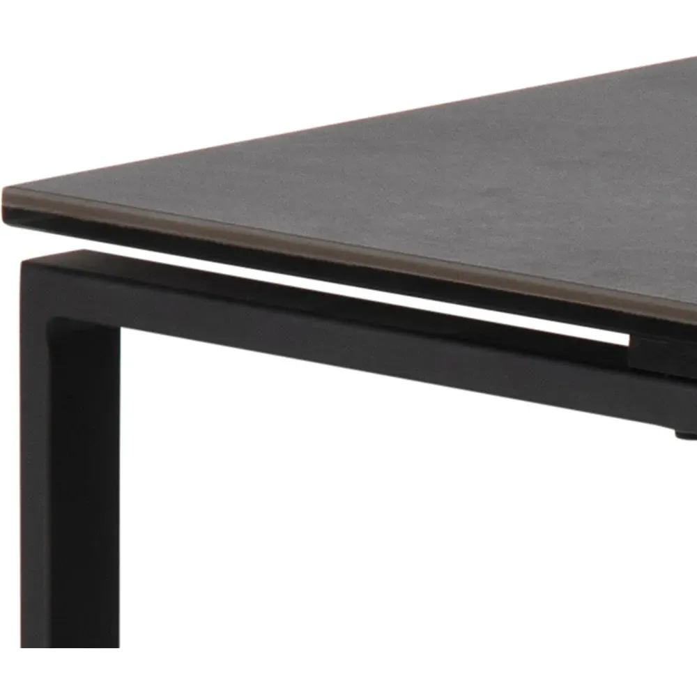 Florence Katrine Ceramic Nest of Tables Set of 3 - Black