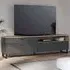Florence Klara 2 Door TV Unit - Grey, Oak