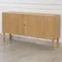 Florence Langley 4 Shelf Sideboard with Sliding Door - Brown, Oak