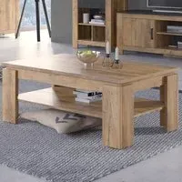 Florence Large Coffee Table - Chestnut, Matera Grey