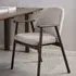 Florence Leo Set of 2 Dining Chairs with Armrests - Beige