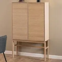 Florence Linley 2 Door Cabinet - White, Oak