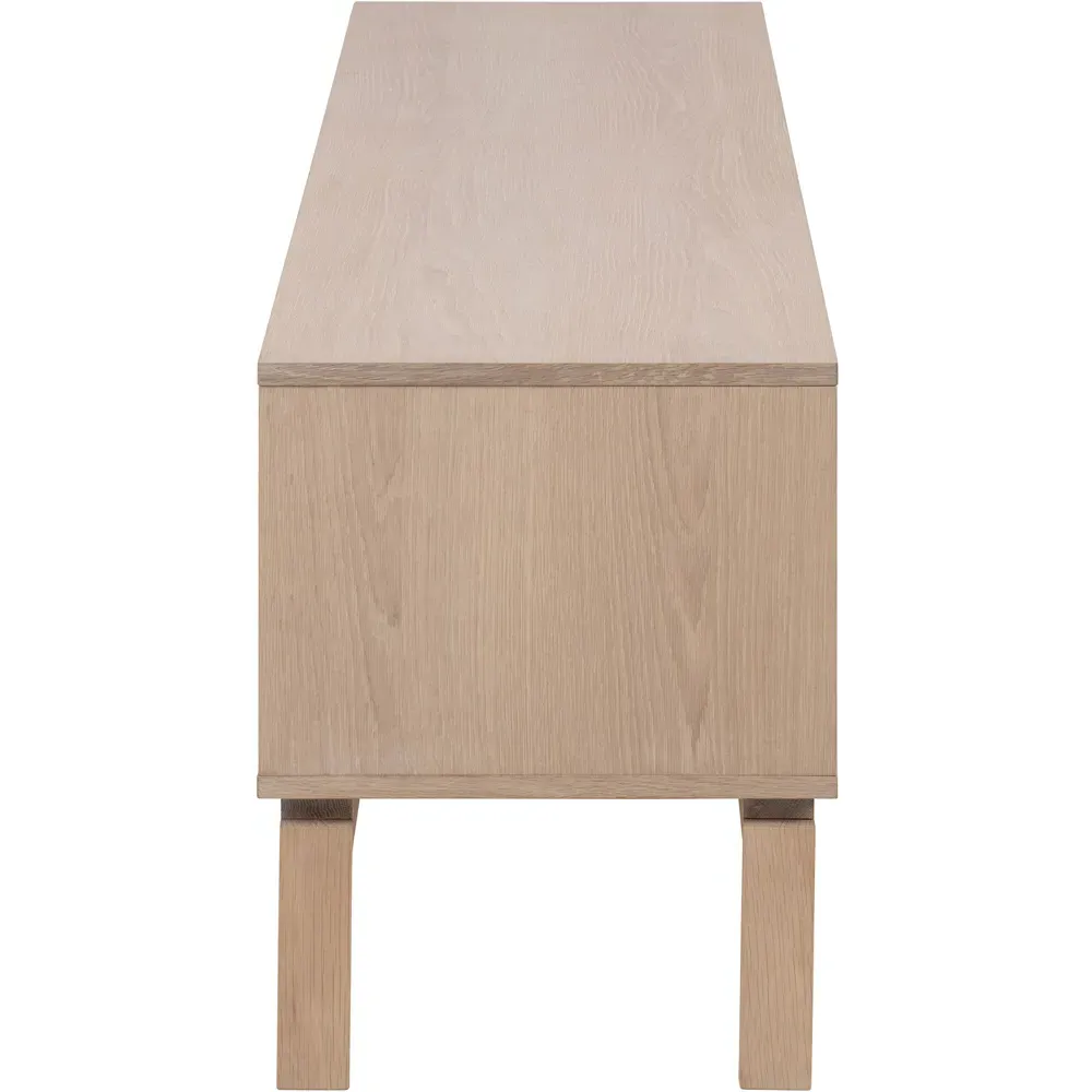 Florence Linley 2 Door TV Unit - White, Oak