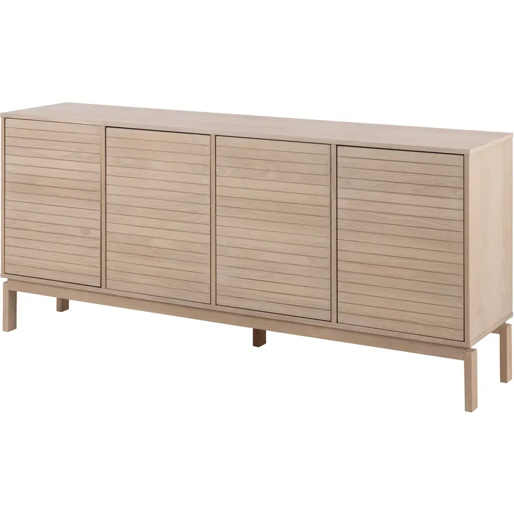 Florence Linley 4 Door Sideboard - White, Oak