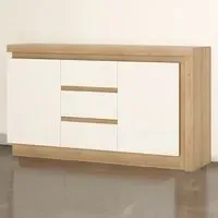Florence Lyon 2 Door 3 Drawer Sideboard with LED - Riviera Oak