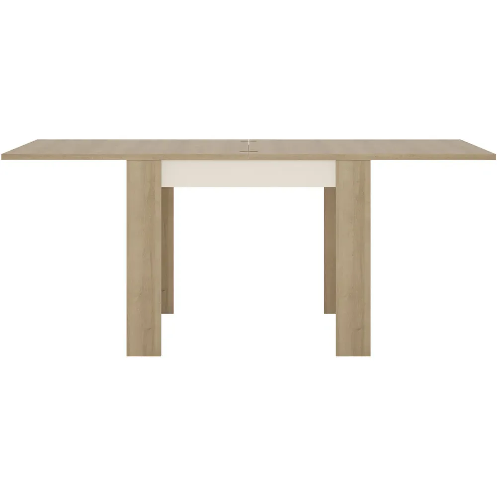 Florence Lyon 4 Seater Extendable Dining Table - Oak, White