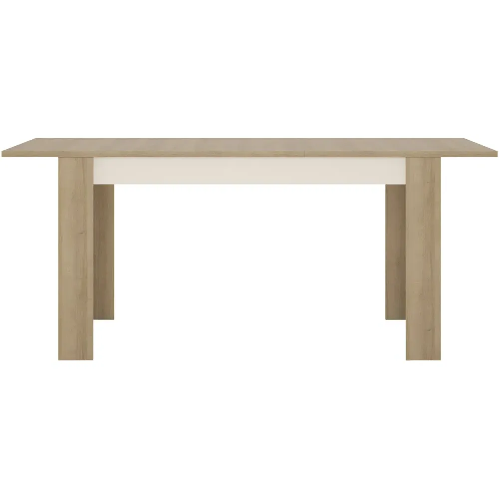 Florence Lyon 6 Seater Extendable Dining Table - Oak, White