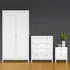 Florence Madrid 3 Piece Bedroom Furniture Set - White