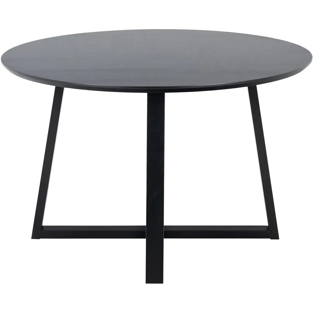 Florence Malika Round Dining Table - Black