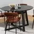 Florence Malika Round Dining Table - Black