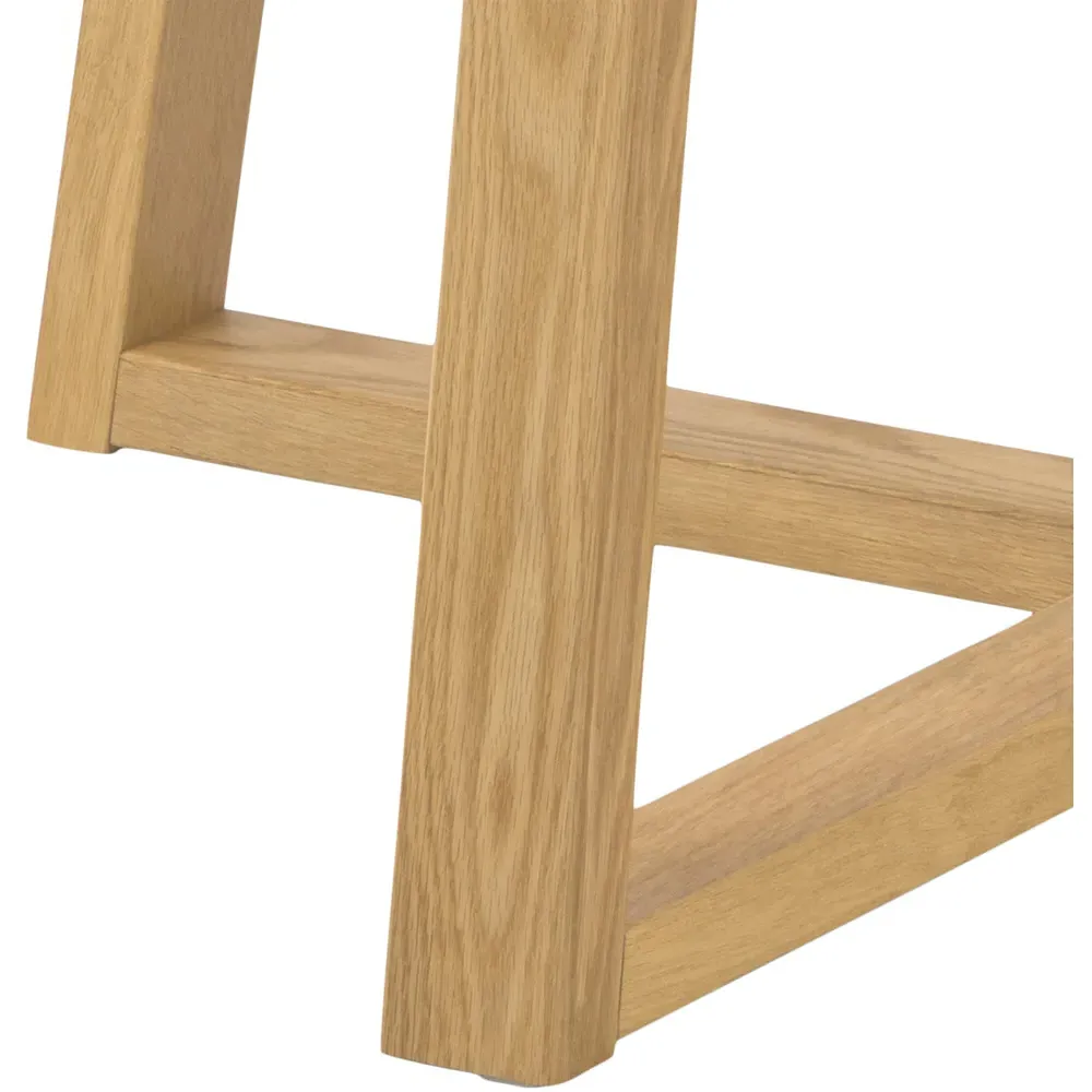 Florence Malika Round Dining Table - Brown, Oak