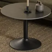 Florence Malta Round Coffee Table - Black, Ceramic