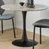 Florence Malta Round Dining Table - Brown, Ceramic