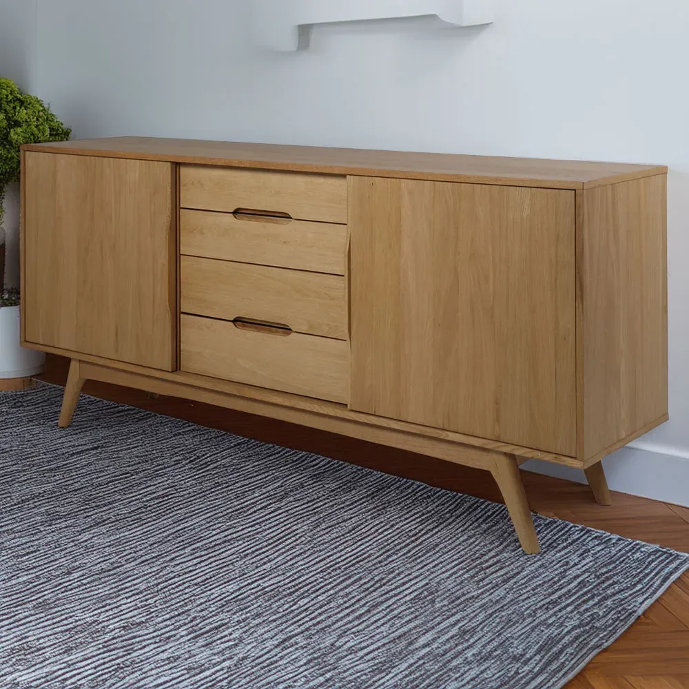 Florence Marte 2 Door 4 Drawer Sideboard - Oak