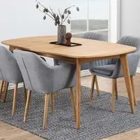 Florence Marte 6 Seater Extendable Dining Table - Oak