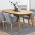 Florence Marte 6 Seater Extendable Dining Table - Oak