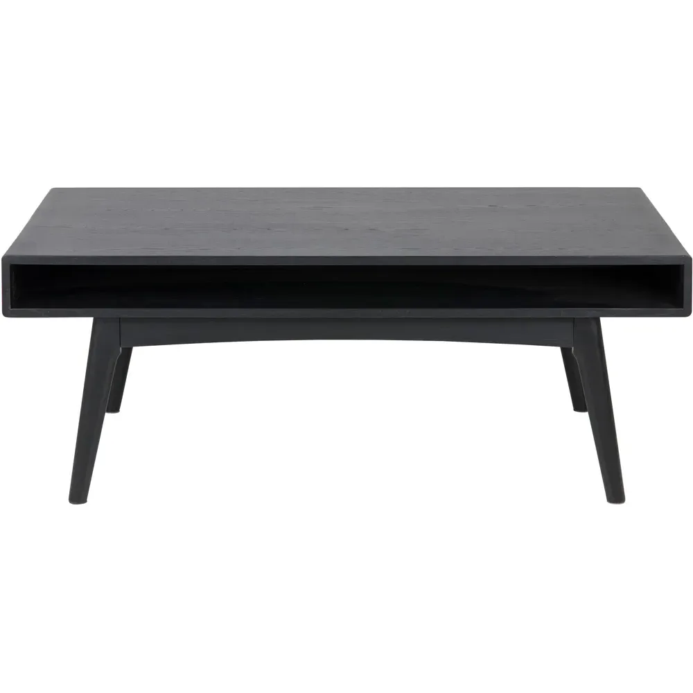 Florence Marte Rectangular Coffee Table - Black, Oak