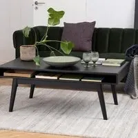 Florence Marte Rectangular Coffee Table - Black, Oak