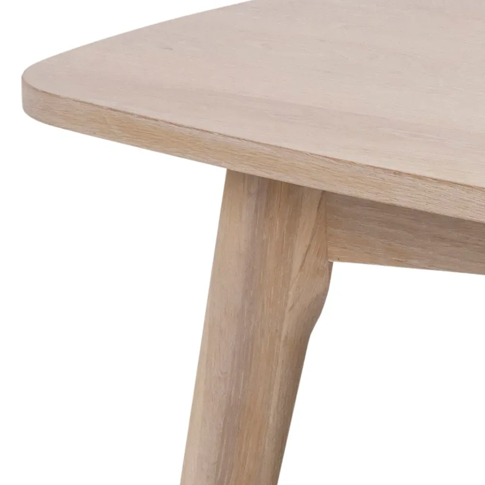 Florence Marte Rectangular Coffee Table - White, Oak