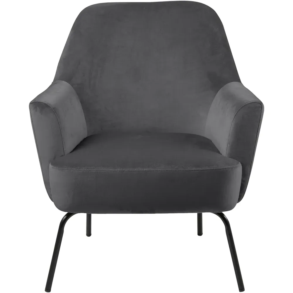 Florence Melissa Lounge Chair - Dark Grey