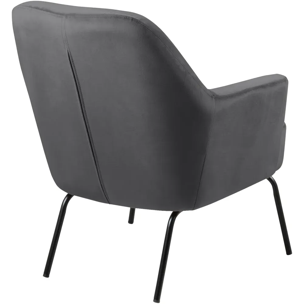 Florence Melissa Lounge Chair - Dark Grey