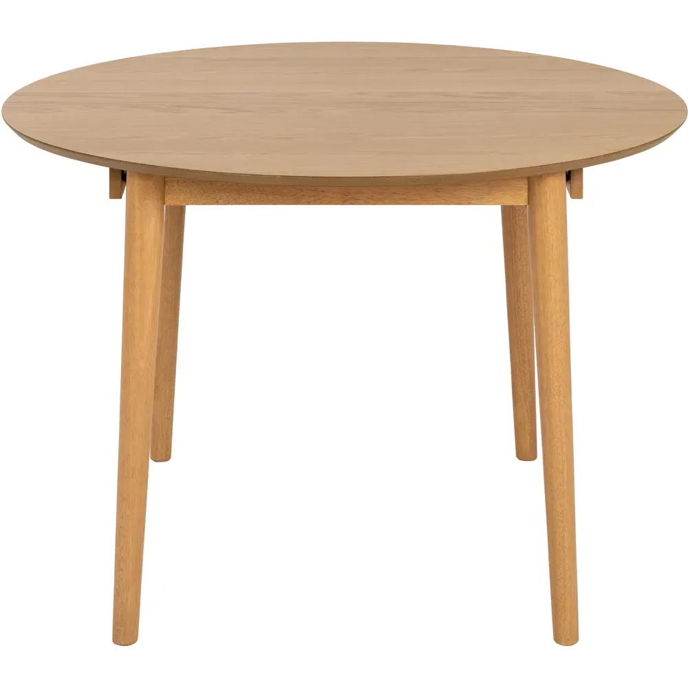 Florence Montreux 5-Seater Round Dining Table - Brown, Oak
