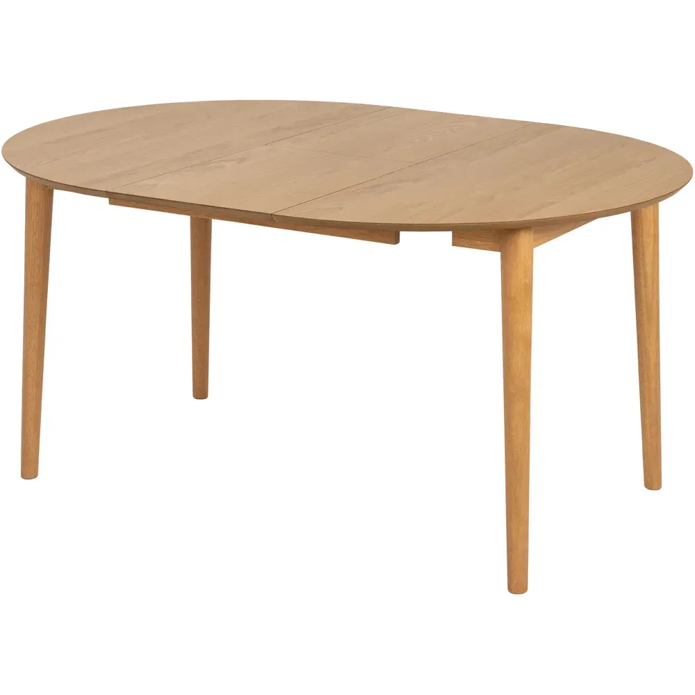 Florence Montreux 5-Seater Round Dining Table - Brown, Oak