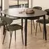 Florence Montreux 5-Seater Round Dining Table Extendable - Black