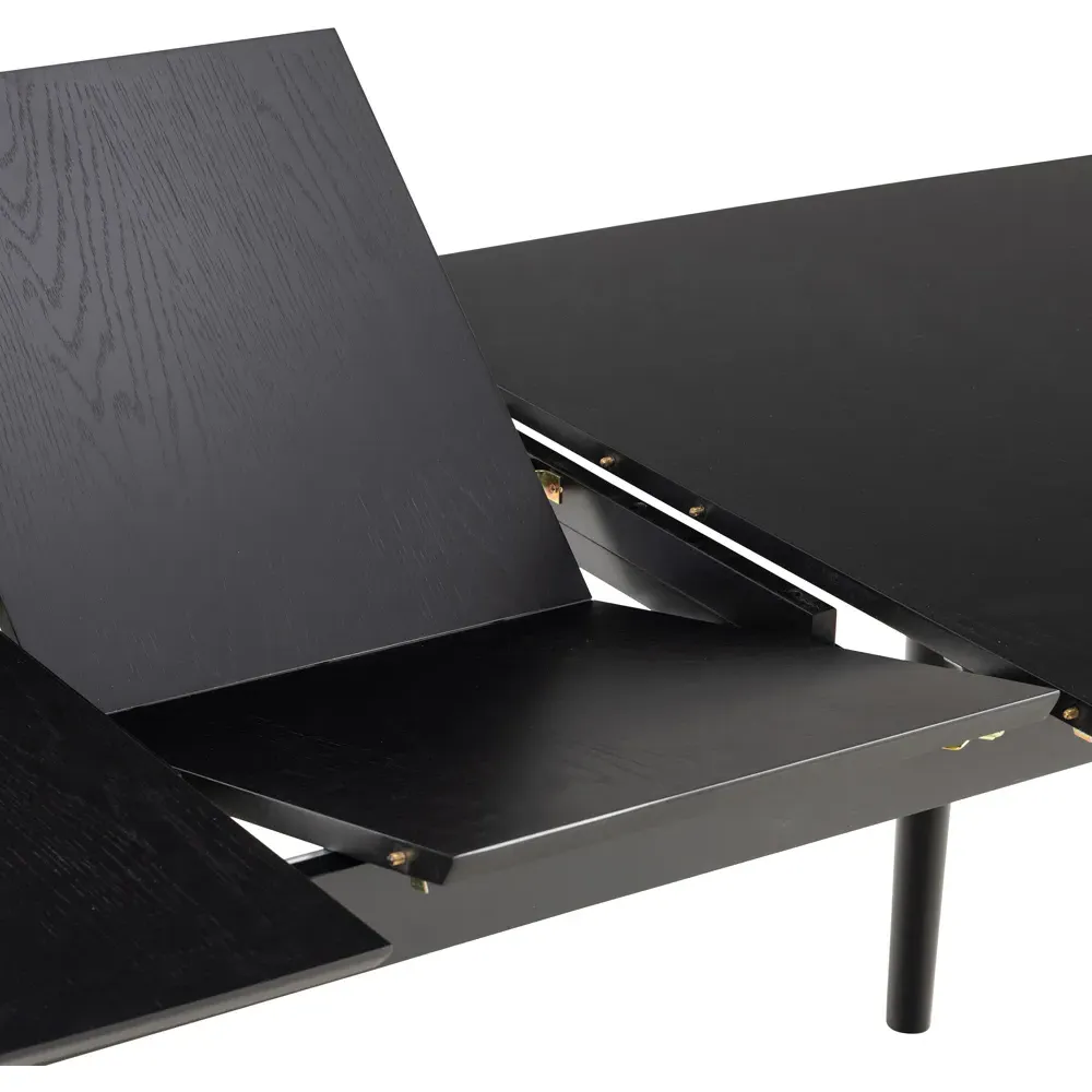 Florence Montreux 6-Seater Dining Table Extendable - Black