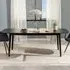 Florence Montreux 6-Seater Dining Table Extendable - Black